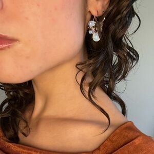 Elegant Crystal Flower Earrings